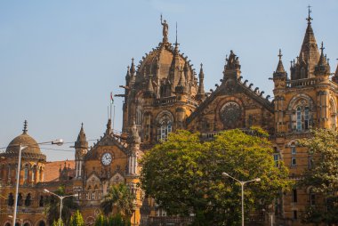 Nda Shivaji Terminus eski Victoria Terminus Mumbai, Hindistan.