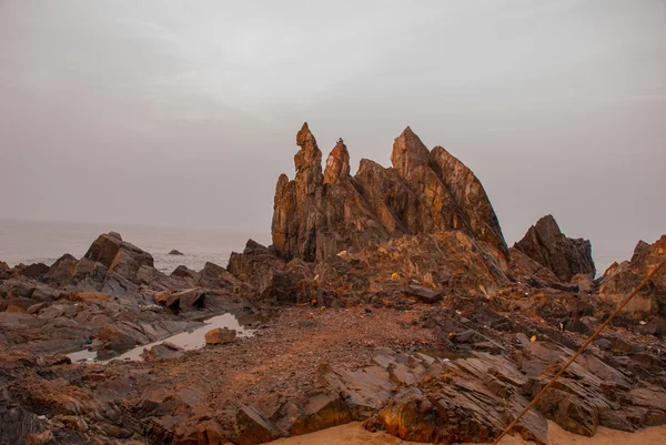 Arambol beach, Goa staten, Indien. — Stockfoto