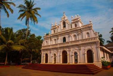 A temple in Goa. Arambol. India. clipart