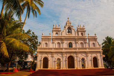 Goa tapınakta. Church of our lady mount carmel. Arambol. Hindistan.