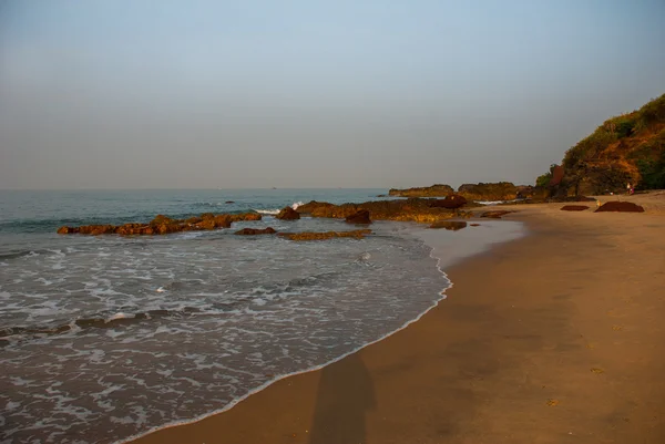 Arambol beach, Goa staten, Indien. — Stockfoto