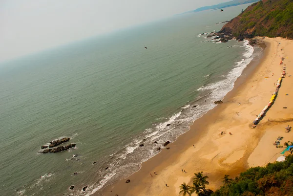 Arambol beach, stát Goa, Indie. — Stock fotografie