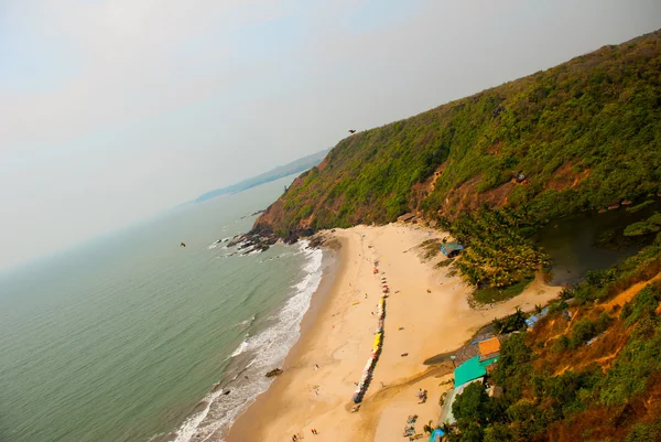 Arambol beach, stát Goa, Indie. — Stock fotografie