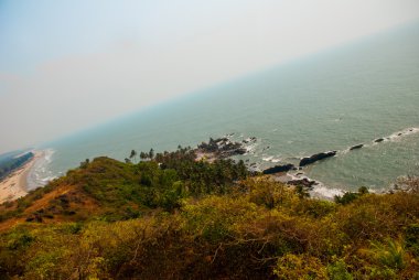 Arambol beach, devlet Goa, Hindistan.