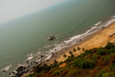 Arambol beach, devlet Goa, Hindistan.