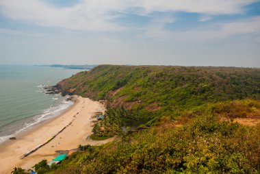 Arambol beach, devlet Goa, Hindistan.