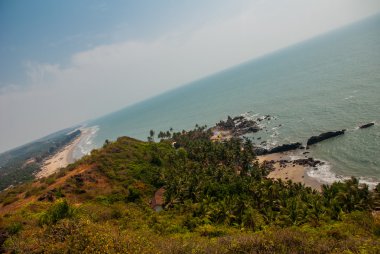 Arambol beach, devlet Goa, Hindistan.