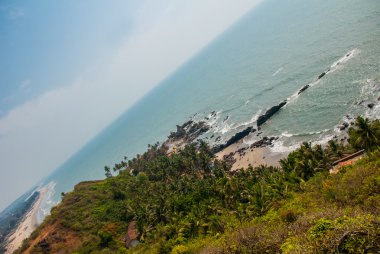 Arambol beach, devlet Goa, Hindistan.