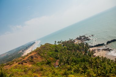 Arambol beach, devlet Goa, Hindistan.