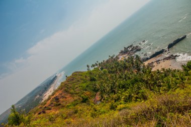 Arambol beach, devlet Goa, Hindistan.