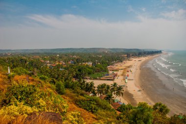 Arambol beach, devlet Goa, Hindistan.