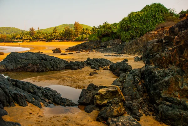 Om beach, Gokarna, Karnataka, India — Stock Photo, Image