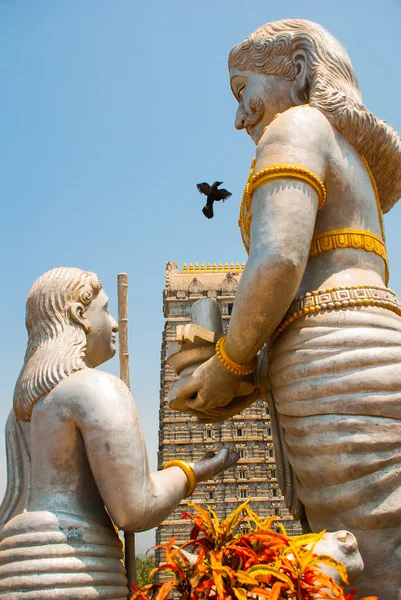 Detalhe da escultura. Murudeshwar. Templo em Karnataka, Índia — Fotografia de Stock