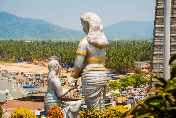 Standbeeld van Lord Shiva in Murudeshwar. Tempel in Karnataka, India — Stockfoto