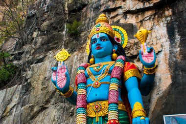 Batu mağaraları. Ramayana mağara. Kuala Lumpur, Malezya