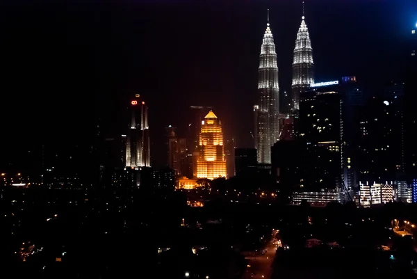 Zwillingstürme der Petronas. kuala lumpur, malaysien. — Stockfoto