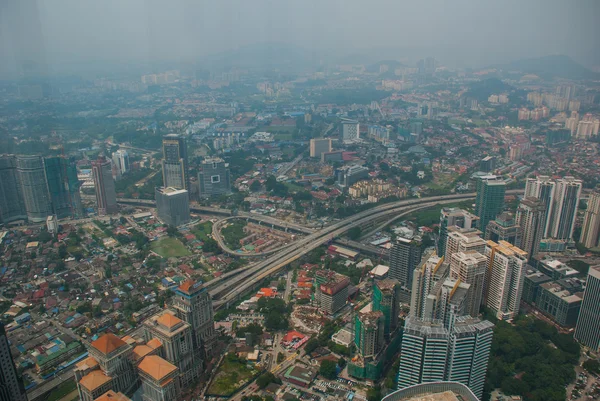 Panorama de la ciudad Kuala Lumpur, Malasia . — Foto de Stock