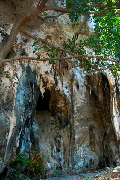 Το σπήλαιο στη χερσόνησο Railay. Κράμπι, Ταϊλάνδη. — Φωτογραφία Αρχείου