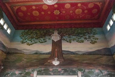 İç. Şehir Bangkok, Tayland Budist tapınağı.