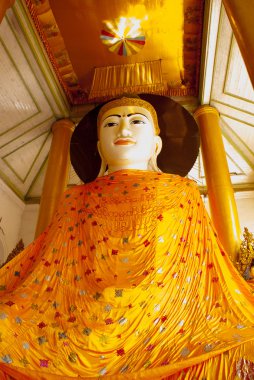 Büyük Buda heykeli. Shwedagon Selami pagoda. Yangon, Myanmar
