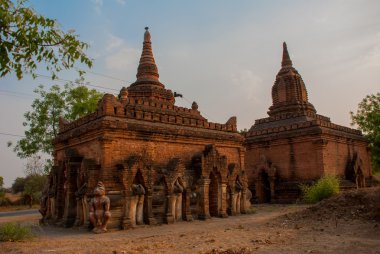 Antik tapınaklar Bagan, Myanmar. Burma