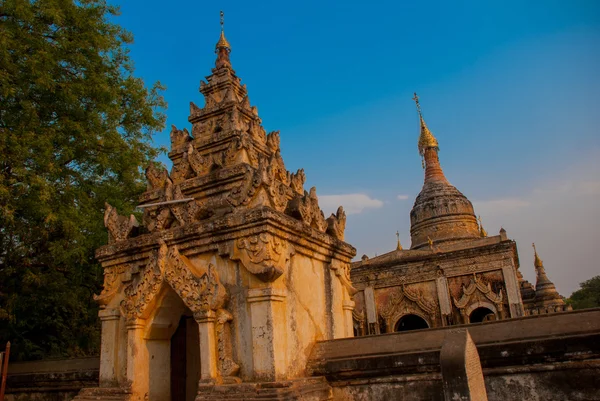 Oude tempels in Bagan, Myanmar. Birma — Stockfoto
