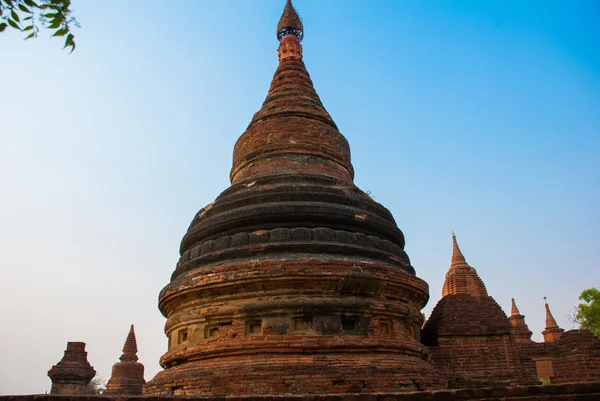 Oude tempels in Bagan, Myanmar. Birma — Stockfoto