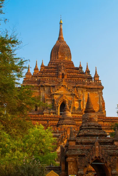 Oude tempels in Bagan, Myanmar. Birma — Stockfoto