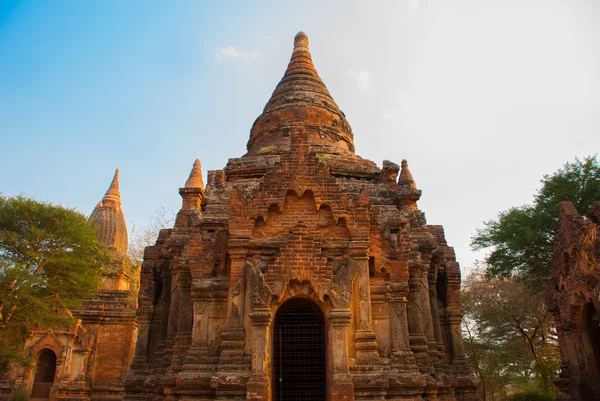 Antik tapınaklar Bagan, Myanmar. Burma — Stok fotoğraf