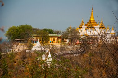 Küçük kasaba Sagaing, Myanmar görünümünü