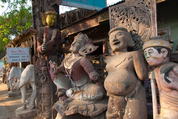 彫刻。アマラプラ、ミャンマー。ビルマ. — ストック写真