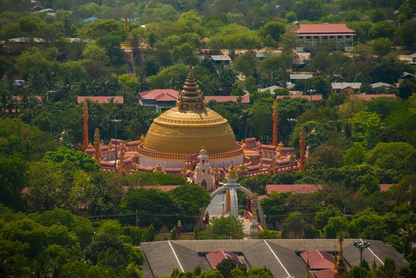 Vedere din micul oraș Sagaing, Myanmar — Fotografie, imagine de stoc