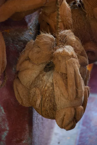 Сувенир сделан из кокоса. Обезьяна. Мьянма. Бирма . — стоковое фото