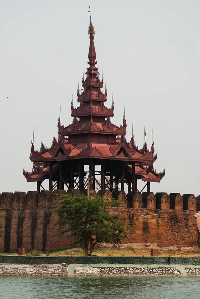 El Palacio Real de Mandalay en Myanmar — Foto de Stock