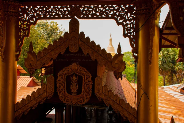 Pagoda en la ciudad de Bago, Pegu. Myanmar. Birmania . — Foto de Stock