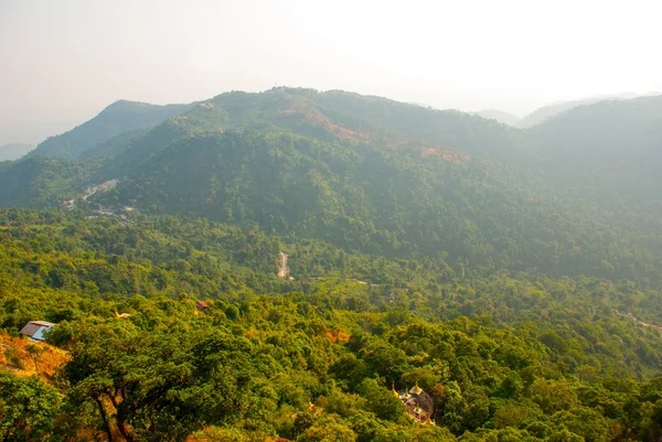 Vista dalle montagne. Myanmar — Foto Stock