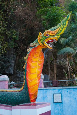 Hayvan heykel. HPa-An, Myanmar. Burma