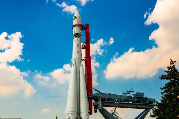 Uzay roketi Vdnh Park, Moskova, Rusya