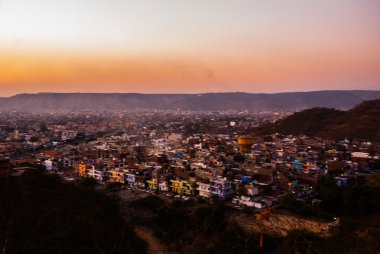 Şehir Manzaralı Jaipur. Hindistan.