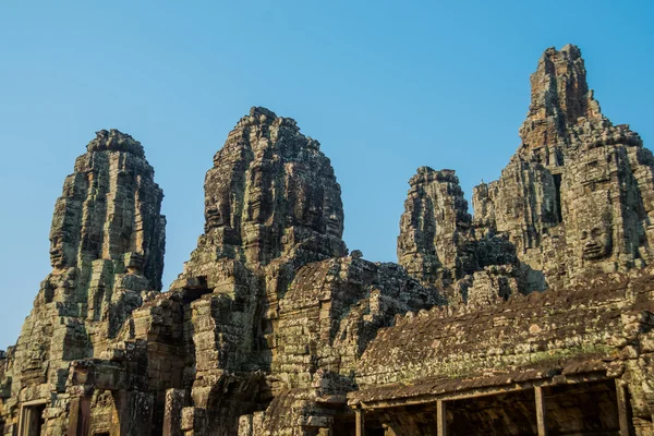 Angkor Bayon.The tapınak kompleksi. — Stok fotoğraf