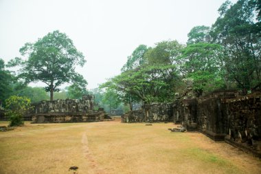Angkor fil Terrace.The tapınak kompleksinin.