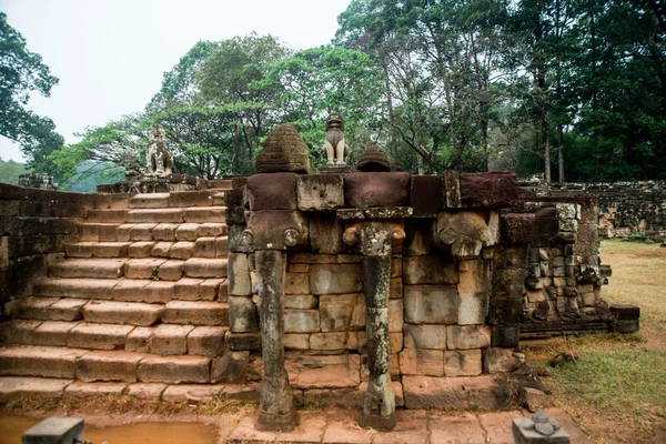 La terrazza degli elefanti.Il complesso templare di Angkor . — Foto Stock