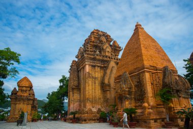 Tapınak karmaşık Po Nagar, Ponagar Cham kulesi. Nha Trang.Vietnam