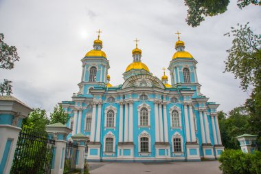 St. Nicholas Naval Cathedral. St. Petersburg. Russia clipart