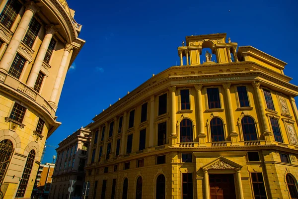 Skopje Norte Macedonia Belos Edifícios Centro Skopje Macedônia Norte — Fotografia de Stock