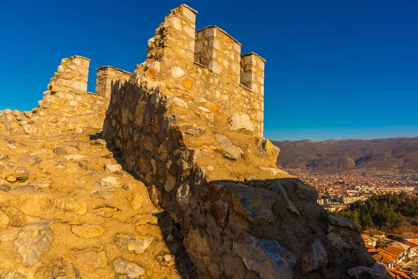 Ohrid North Macedonia 北マケドニアのユネスコ世界遺産に登録されているオフリドにあるサミュエル王またはサミュエル王の要塞 — ストック写真