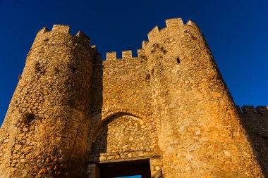 OHRID, NORTH MACEDONIA: Kuzey Makedonya 'daki UNESCO Dünya Mirasları Bölgesi olan Kral Samuel' in Eski Kalesi veya Samuel 'in Ohri' deki Kalesi