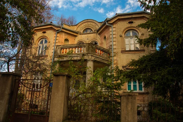 Ohrid Macedonia Del Nord Vecchi Palazzi Stile Classico Strada Nella — Foto Stock