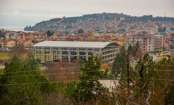 Ohrid Macedonia Del Nord Vista Dall Alto Della Città Ohrid — Foto Stock