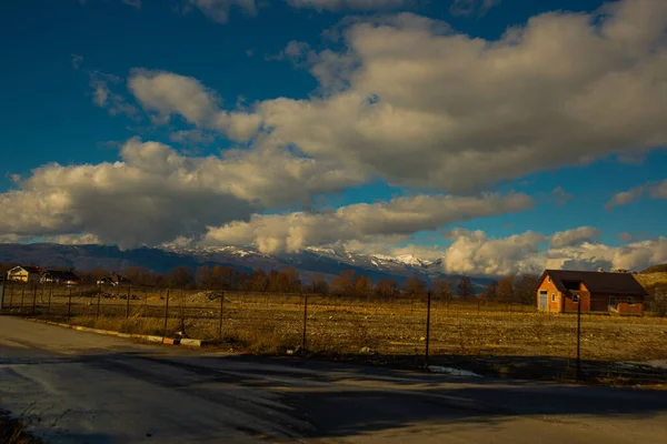 Ohrid Macédoine Nord Beau Paysage Avec Des Montagnes Près Ville — Photo